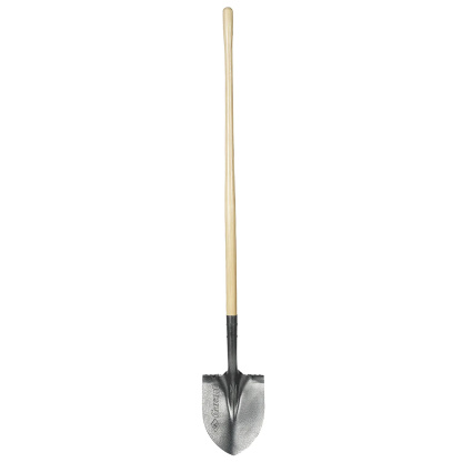 Garant GHR2FLS | 80151 8" Pro Series Round Point Shovel with Long Wood Handle
