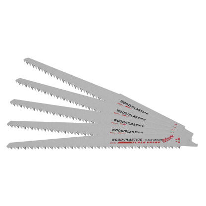 Milwaukee 48-00-5016 9 in. 6 TPI Fleam Ground SAWZALL Reciporcating Saw Blades - 5 Pack