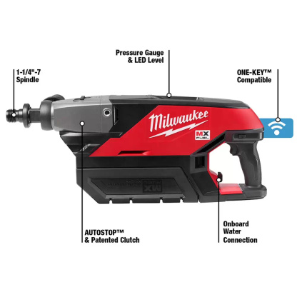 Milwaukee MXF301-2CP MX FUEL Lithium-Ion Cordless Handheld Core Drill Features