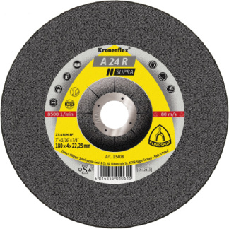 Klingspor 13402 A 24 R grinding discs - 5 x 1/4 x 7/8 Inch depressed centre