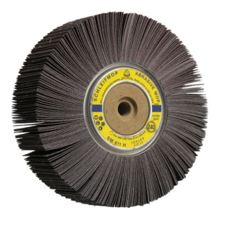 Klingspor 10004 SM 611 H abrasive mop wheels - LS 309 X 6-1/2 x 1 x 1/2 Inch grain 80