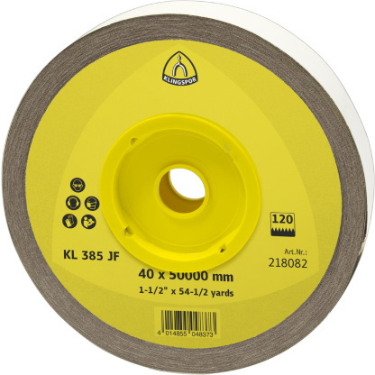 Klingspor 218077 KL 385 JF rolls - 1-1/2 x 1968 Inch grain 40