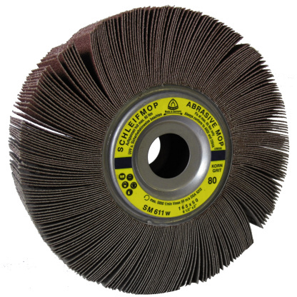 Klingspor 280604 SM 611 W abrasive mop wheels - LS 309 X 6 x 1 x 1 Inch grain 60