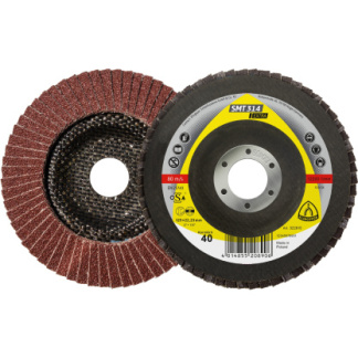 Klingspor 322808 SMT 314 abrasive mop discs - 4-1/2 x 7/8 Inch grain 36 convex