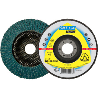 Klingspor 321509 SMT 324 abrasive mop discs - 4-1/2 x 7/8 Inch grain 40 convex