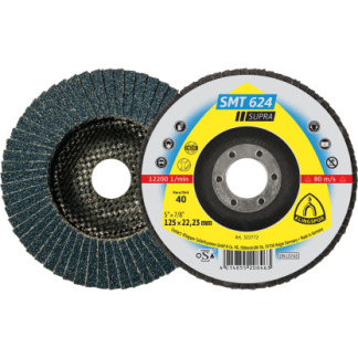 Klingspor 322758 SMT 624 abrasive mop discs - 4 x 5/8 Inch grain 36 convex