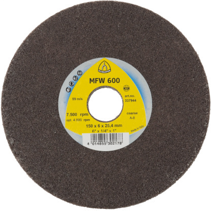Klingspor 337944 UNITIZED WHEEL 600 compact discs - 6 x 1/4 x 1 Inch coarse silicon carbide