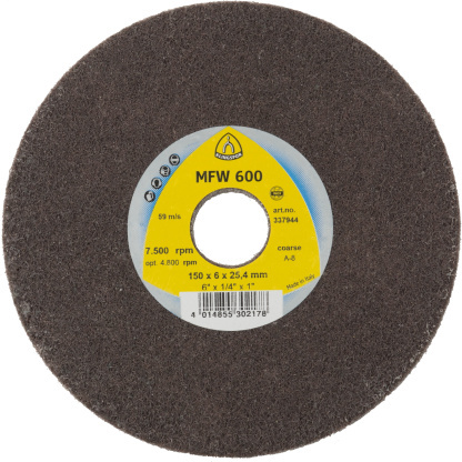 Klingspor 337944 UNITIZED WHEEL 600 compact discs - 6 x 1/4 x 1 Inch coarse silicon carbide