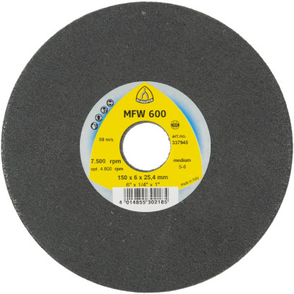 Klingspor 337945 UNITIZED WHEEL 600 compact discs - 6 x 1/4 x 1 Inch medium silicon carbide
