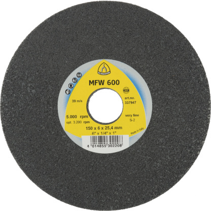 Klingspor 337947 UNITIZED WHEEL 600 compact discs - 6 x 1/4 x 1 Inch very fine silicon carbide