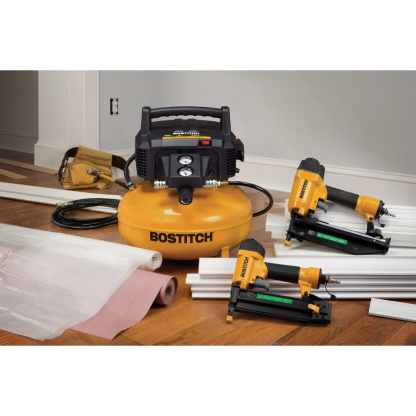 Bostitch BTFP2KIT 2 TOOL COMPRESSOR COMBO KIT (BTFP02012 COMPRESSOR, SB-1850BN BRAD NAILER & SB-1664FN FINISH NAILER)