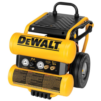 Dewalt D55154 1.1 HP, 4 GAL,125 PSI, OIL LUBE, 4 SCFM, TWIN TANKS