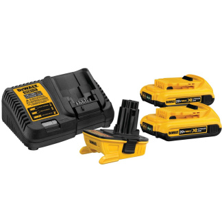 Dewalt DCA2203C 20V MAX TO 18V ADAPTOR KIT W/ 2 DCB203 (2.0AH) AND CHARGER