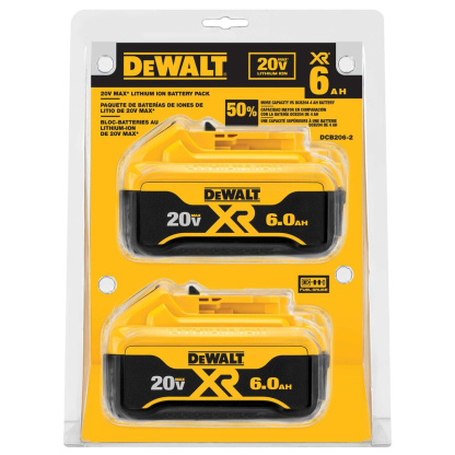 Dewalt DCB206-2 20V MAX LI-ION BATTERY 2-PACK (6.0 AH)