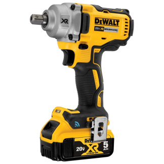 Dewalt DCF896P2 20V MAX XR TOOL CONNECT 1/2" MID TORQUE IMPACT WRENCH (DETENT PIN) (5.0AH) W/ 2 BATTERIES AND BAG