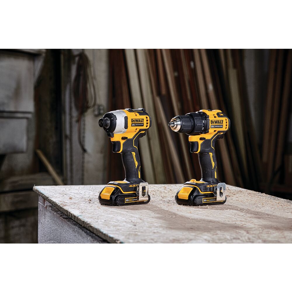 Dewalt DCK278C2 20V MAX ATOMIC TOOL (DCD708  DCF809) W/ BATTERIES AND  BAG Adam's Tarp  Tool Ltd