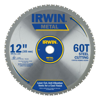 Irwin 4935558 SAW BLADE 12" 60T MC - FERROUS STEEL