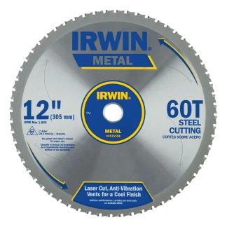 Irwin 4935558 SAW BLADE 12" 60T MC - FERROUS STEEL