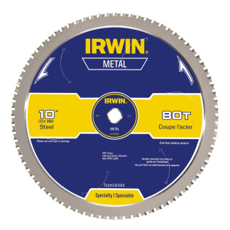 Irwin 4935561 Metal Cutting Saw Blade, 80T Ferrous Steel