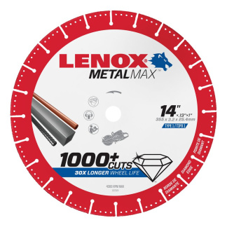 Lenox 1972932 Metal Max 14" x 1" Gas Saw Diamond Cut Off Wheel