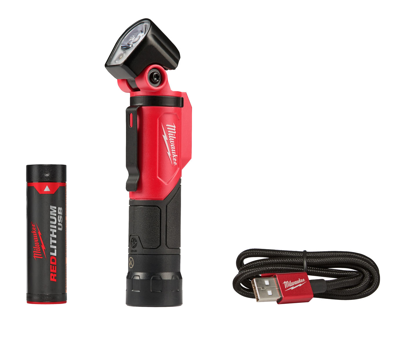 Milwaukee 2113-21 USB Rechargeable Pivoting LED Flashlight Adam's Tarp   Tool Ltd