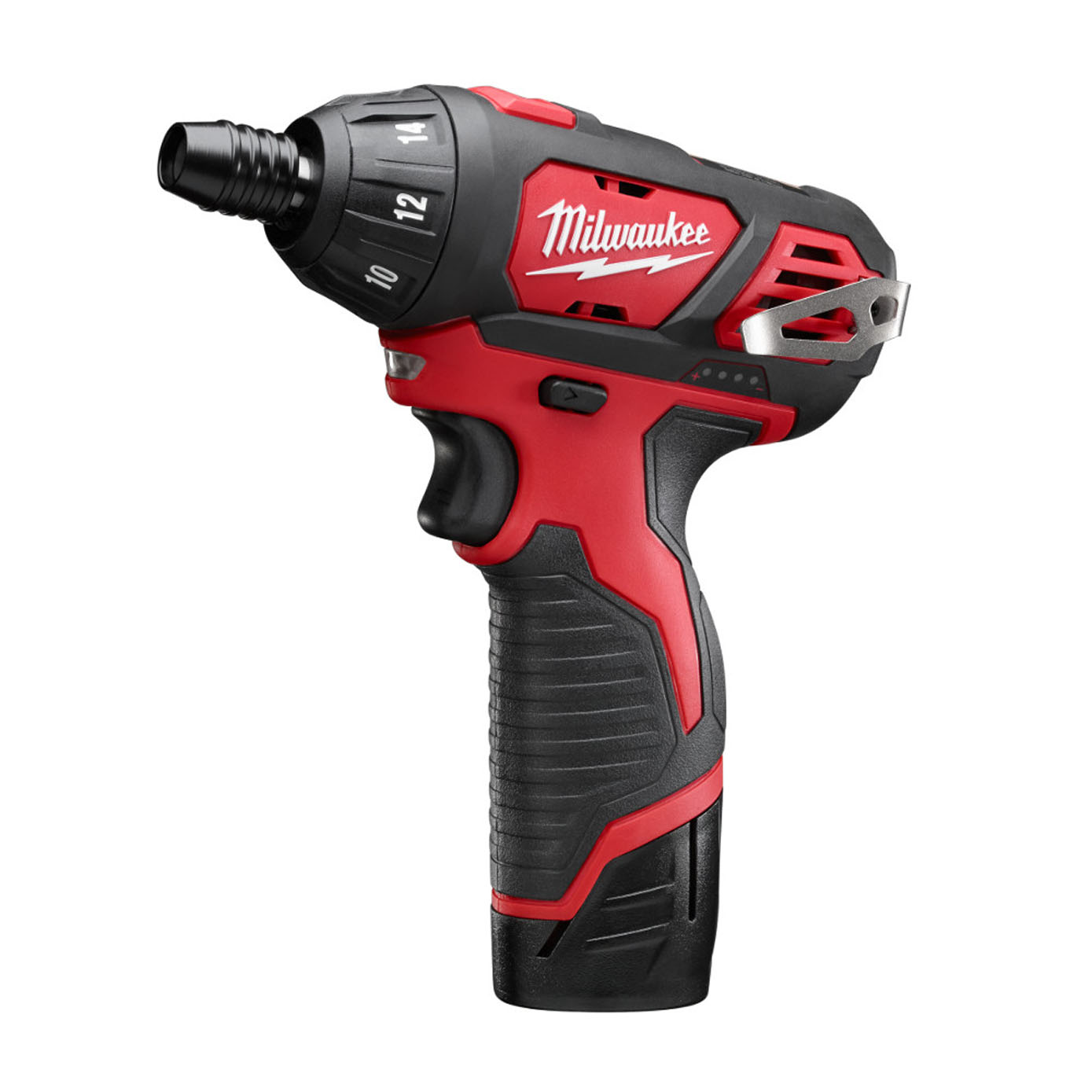 Milwaukee 2401 22 M12 12 Volt Lithium Ion Cordless 1 4 in. Hex Screwdriver Kit Adam s Tarp Tool Ltd