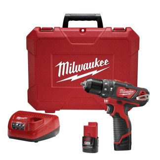 Milwaukee 2408-22 M12 3/8 in. Hammer Drill/Driver Kit