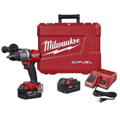 Milwaukee 2803-22 M18 FUEL 18 Volt Lithium-Ion Brushless Cordless 1/2 in. Drill Driver Kit