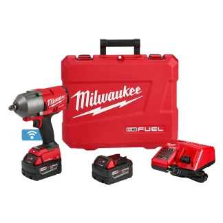 Milwaukee 2862-22 M18 FUEL 18 Volt Lithium-Ion Brushless Cordless w/ONE-KEY High Torque Impact Wrench 1/2 in. Pin Detent Kit