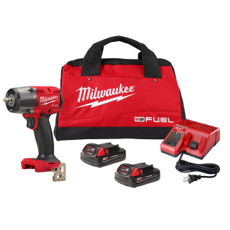 Milwaukee 2960-22CT M18 FUEL 3/8 Mid-Torque Impact Wrench w/ Friction Ring CP2.0 Kit