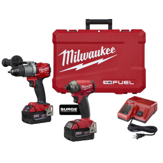Milwaukee 2999-22 M18 FUEL 2-Tool Hammer Drill & SURGE Hydraulic Driver Combo Kit