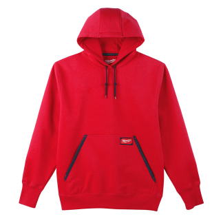 Milwaukee 350R-2X Heavy Duty Pullover Hoodie - Red 2X