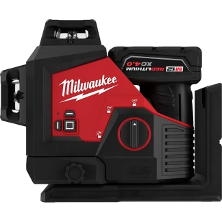 Milwaukee 3632-21 M12 12 Volt Lithium-Ion Cordless Green 360-Degree 3-Plane Laser Kit