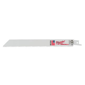 Milwaukee 48-00-5093 8 in. 8/12 TPI SAWZALL Reciporcating Saw Blades - 5 Pack