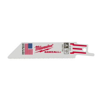 Milwaukee 48-00-5181 4 in. 14 TPI Thin Kerf SAWZALL Blades (5 Pack)