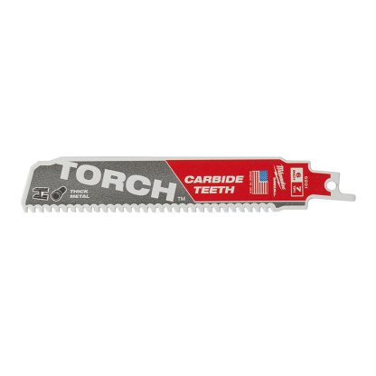 Milwaukee 48-00-5201 6 in. 7 TPI THE TORCH Carbide Teeth SAWZALL Reciporcating Saw Blade