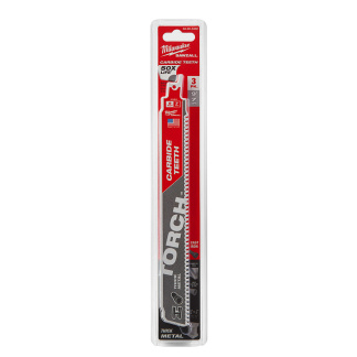 Milwaukee 48-00-5302 9 in. 7 TPI THE TORCH with Carbide Teeth SAWZALL Reciporcating Saw Blade - 3 Pack