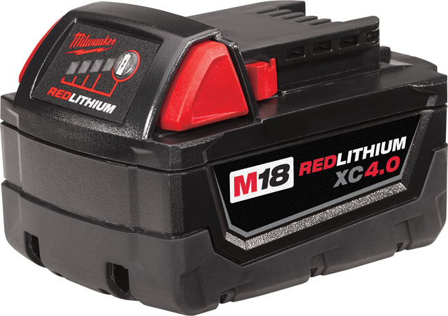Milwaukee 48 11 1840 M18 18 Volt Lithium Ion Cordless REDLITHIUM XC 4.0Ah Extended Capacity Battery Pack