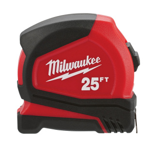 Milwaukee 48-22-6625G 25 ft. Compact Tape Measure (2 Pack)