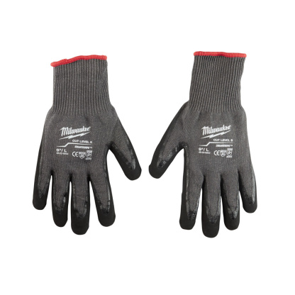 Milwaukee 48-22-8952B 12 Pk Cut 5 Dipped Gloves - L