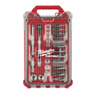 Milwaukee 48-22-9481 3/8 in. Ratchet & Socket Set with PACKOUT Organizer - 28 Piece