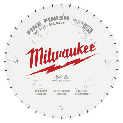Milwaukee 48-40-0822 8-1/4 in. 40T Fine Finish Circular Saw Blade