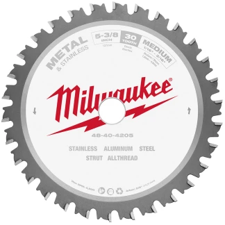 Milwaukee 48-40-4205 5-3/8 in. Metal & Stainless Cutting Circular Saw Blade 5/8 in. Arbor