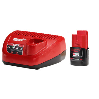 Milwaukee 48-59-2420 M12 REDLITHIUM 2.0Ah Battery and Charger Starter Kit