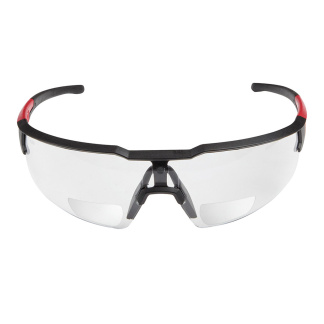 Milwaukee 48-73-2200 Safety Glasses - +1.00 Magnified Clear Anti-Scratch Lenses
