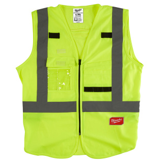 Milwaukee 48-7350-63 High Visibility Yellow Safety Vest - XXL/XXXL (CSA)