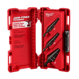 Milwaukee 48-89-9221 Black Oxide Step Drill Bit Kit - 3 Piece