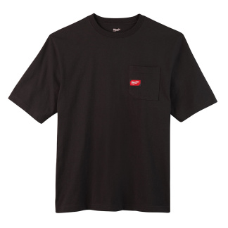Milwaukee 601B-2X Heavy Duty Pocket T-Shirt - Short Sleeve - Black 2X
