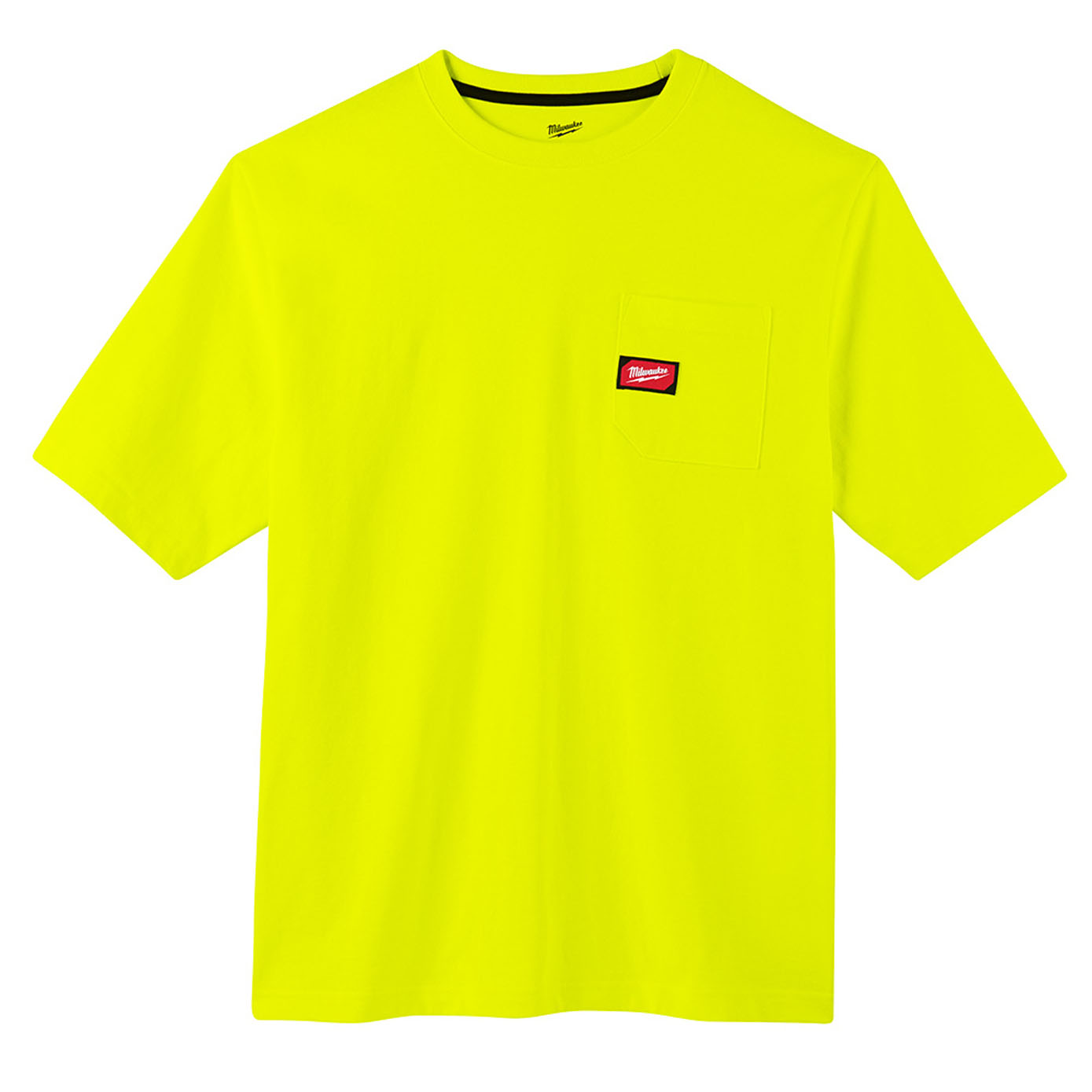 Milwaukee 601HV-S Heavy Duty Pocket T-Shirt – Short Sleeve – Hi Vis S ...