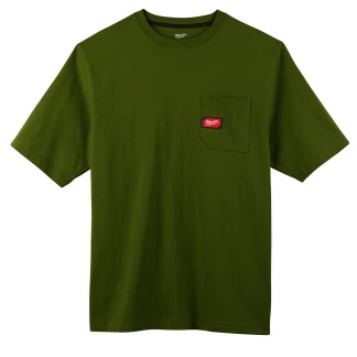 Milwaukee 601OG-3X Heavy Duty Pocket T-Shirt - Short Sleeve - Green 3X